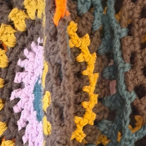 Moth Multicolor Crochet Cardigan m/l - Picture 6 of 10